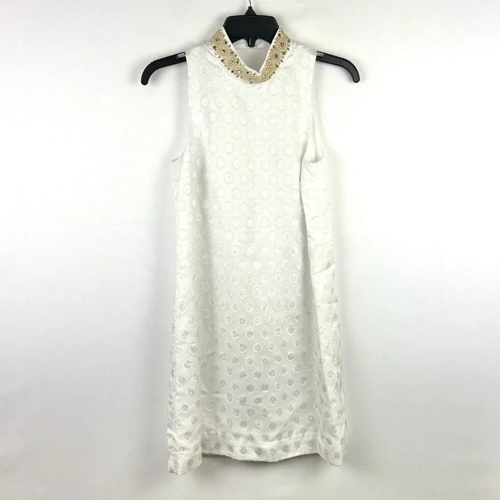 Lilly Pulitzer | Dresses | Lilly Pulitzer Womens Brandi Shift Whitegold  Sleeveless Dress Size 0 | Poshmark
